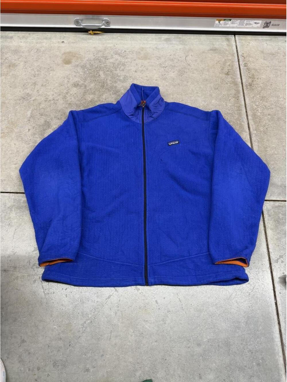 vintage patagonia regulator r3 radiant made in usa royal blue fleece jacket xl